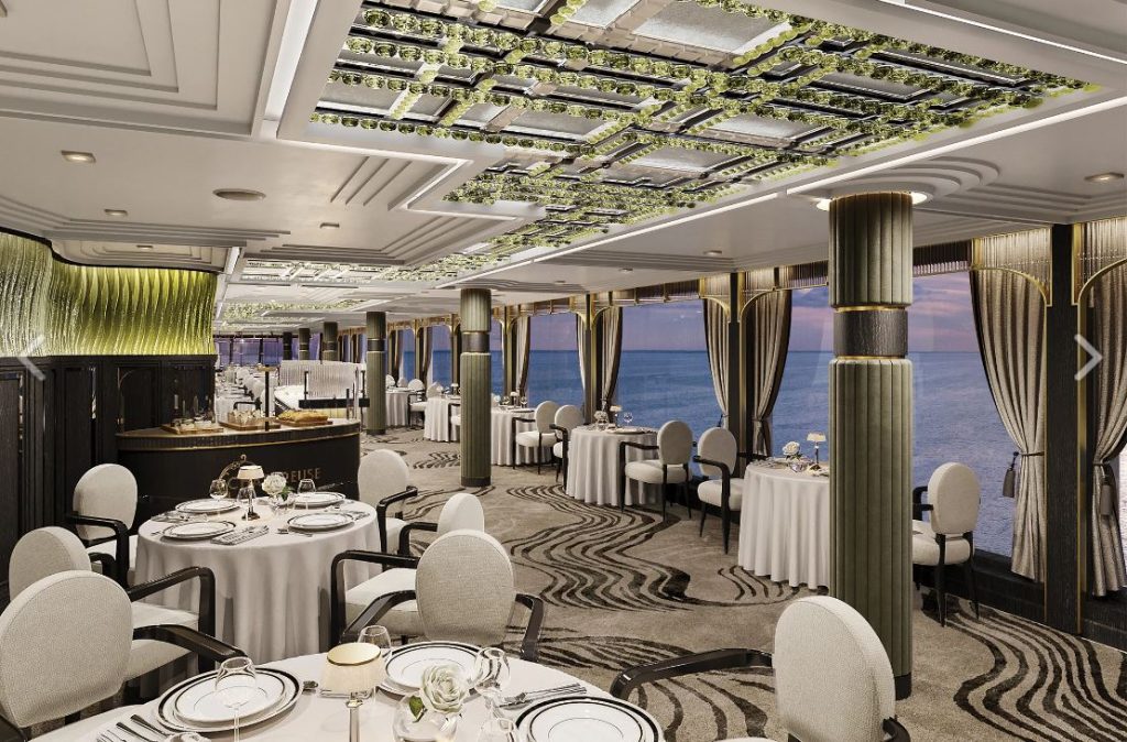 Il lussuoso ristorante della Seven Seas Grandeur