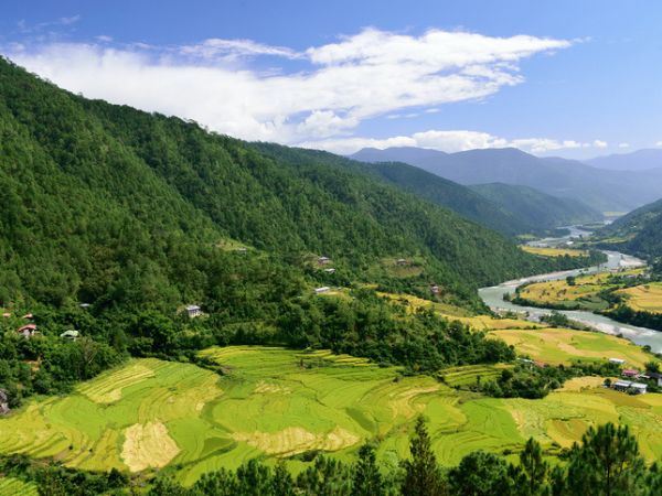 valle del Punakha, Bhutan