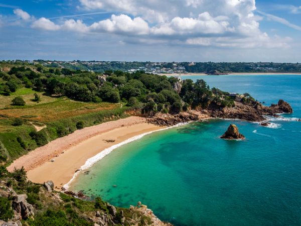 Beauport Beach, St Aubin, Jersey, Isole del Canale