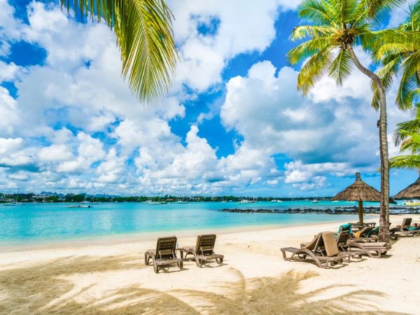 Grand baie sull'isola di Mauritius