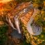 le-cascate-di-Mynion-Falls-in-Sout-wales-in-Australia-al-tramonto